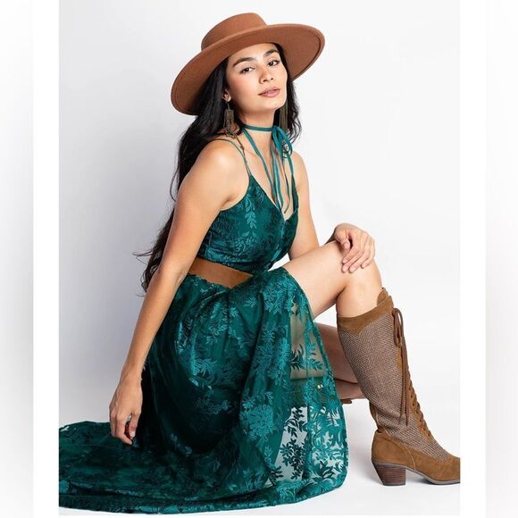 JOYFOLIE HOLLI DRESS IN OCEAN TEAL XL NWT - Picture 4 of 8